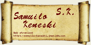 Samuilo Keneški vizit kartica
